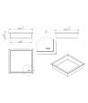 Duschnische Wandnische WALL BOX ONE 30x30x7 cm Weiß