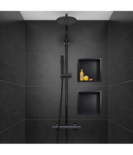 Duschnische Wandnische WALL BOX ONE 30x30x10 cm Schwarz