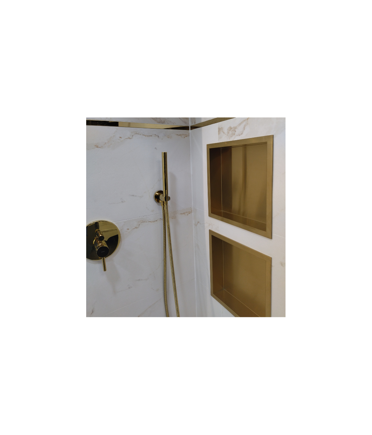 Duschnische Wandnische WALL BOX ONE 30x30x10 cm Gold