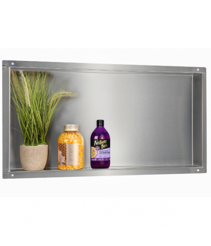 Duschnische Wandnische WALL BOX NO RIM 30x60x10 cm Silber