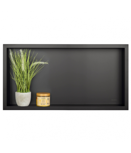 Duschnische Wandnische WALL BOX NO RIM 30x60x10 cm Schwarz