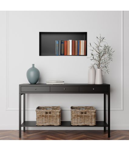 Duschnische Wandnische WALL BOX NO RIM 30x60x10 cm Schwarz