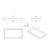 Duschnische Wandnische WALL BOX ONE 30x60x7 cm Schwarz