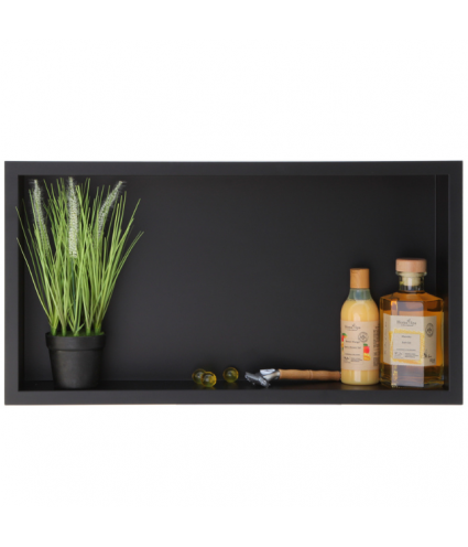 Duschnische Wandnische WALL BOX ONE 30x60x10 cm Schwarz