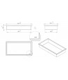 Duschnische Wandnische WALL BOX ONE 30x60x10 cm Schwarz
