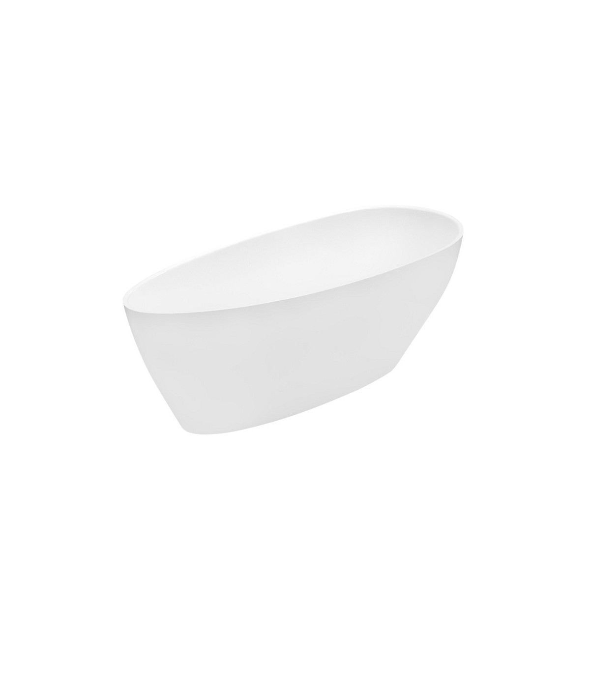 Freistehende Badewanne Oval 160x70 GOYA Mineralguss Ablaufgarnitur CLICK CLACK GRATIS !