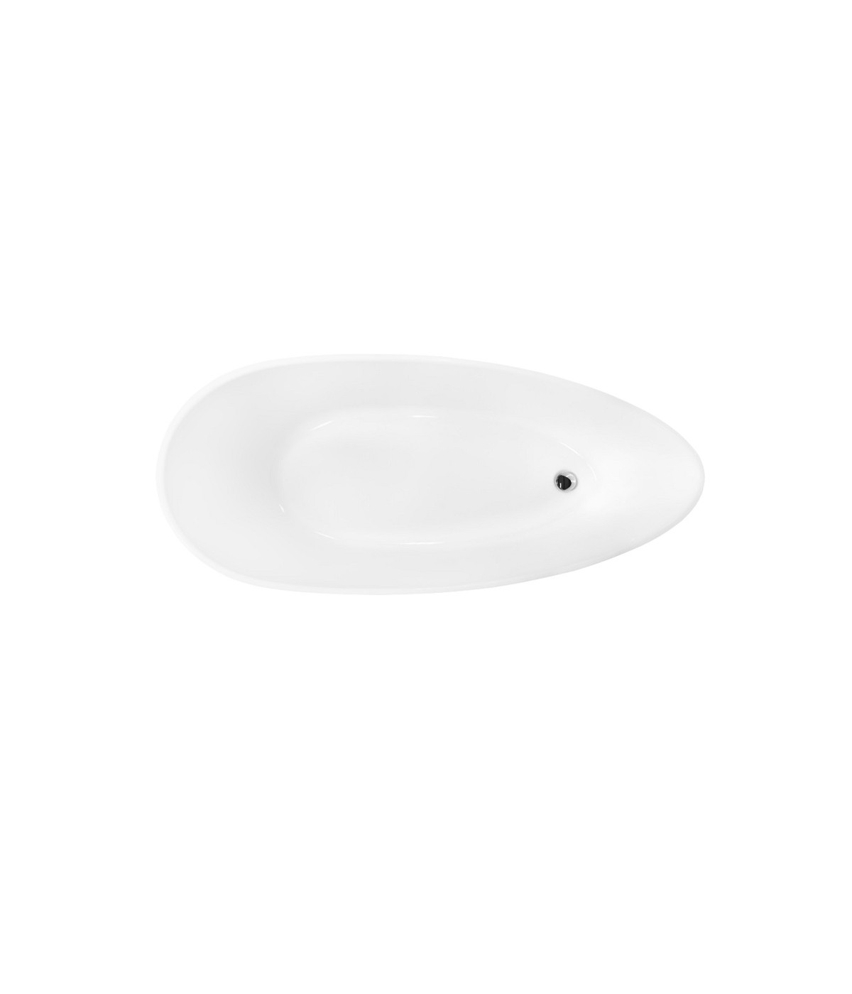 Freistehende Badewanne Oval 160x70 GOYA Mineralguss Ablaufgarnitur CLICK CLACK GRATIS !