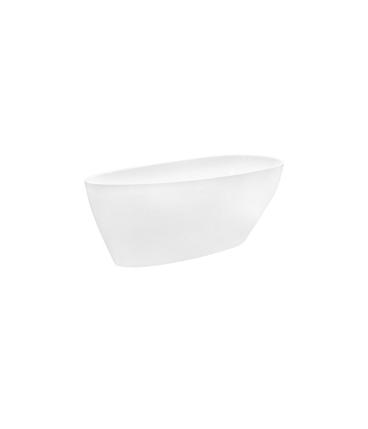 Freistehende Badewanne Oval 160x70 GOYA Mineralguss Ablaufgarnitur CLICK CLACK GRATIS !