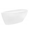 Freistehende Badewanne Oval 160x70 GOYA Mineralguss Ablaufgarnitur CLICK CLACK GRATIS !