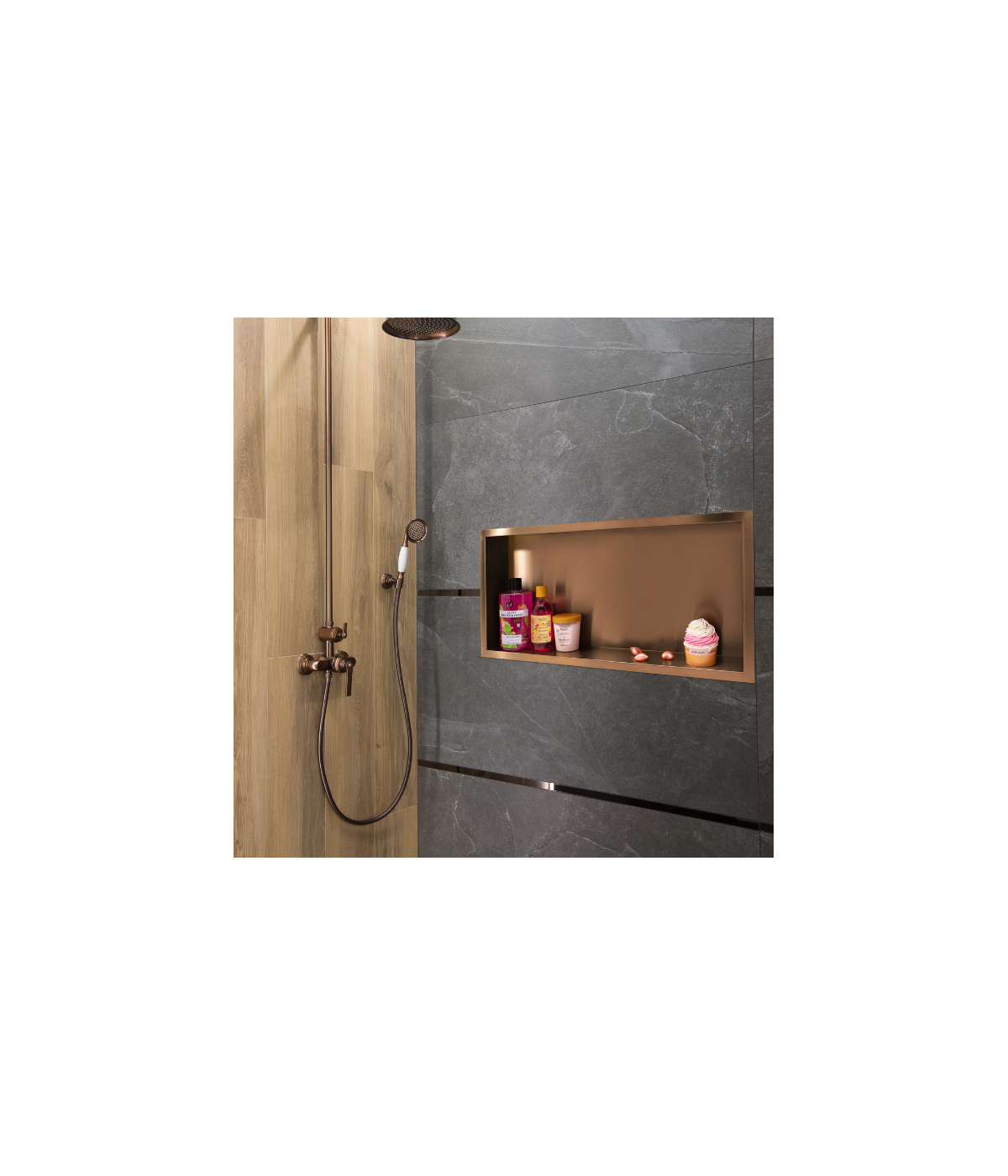 Duschnische Wandnische WALL BOX ONE 30x60x10 cm Kupfer
