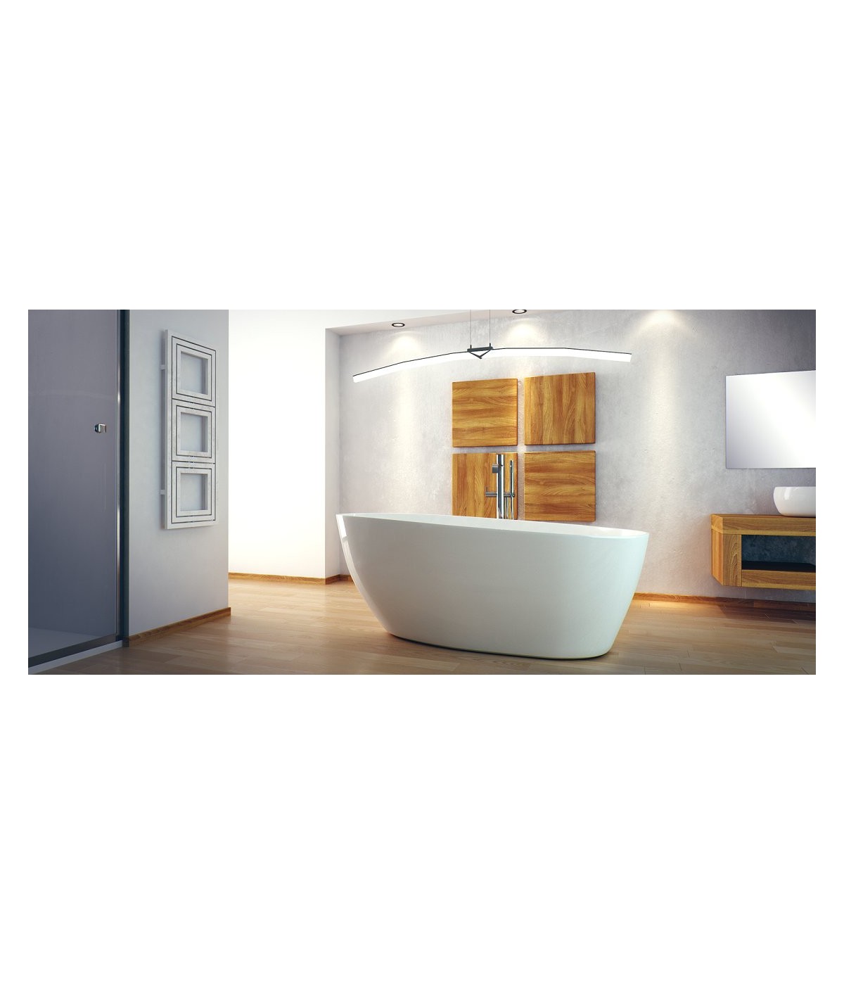 Freistehende Badewanne Oval 160x70 GOYA Mineralguss Ablaufgarnitur CLICK CLACK GRATIS !
