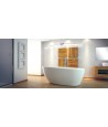 Freistehende Badewanne Oval 160x70 GOYA Mineralguss Ablaufgarnitur CLICK CLACK GRATIS !