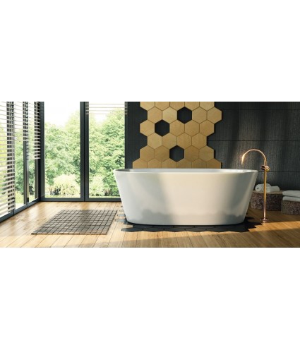 Freistehende Badewanne Oval 170x70 SALINA MONOLITH ACRYL Ablaufgarnitur CLICK CLACK GRATIS !