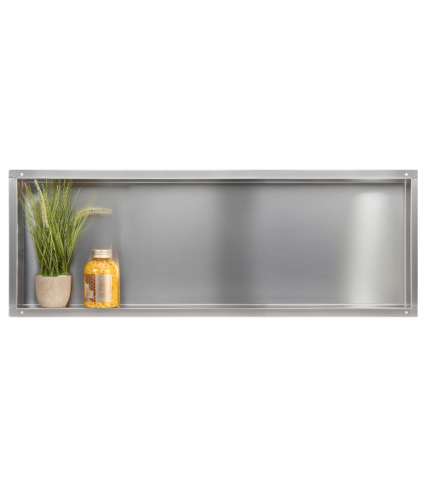 Duschnische Wandnische WALL BOX NO RIM 30x90x7 cm Silber