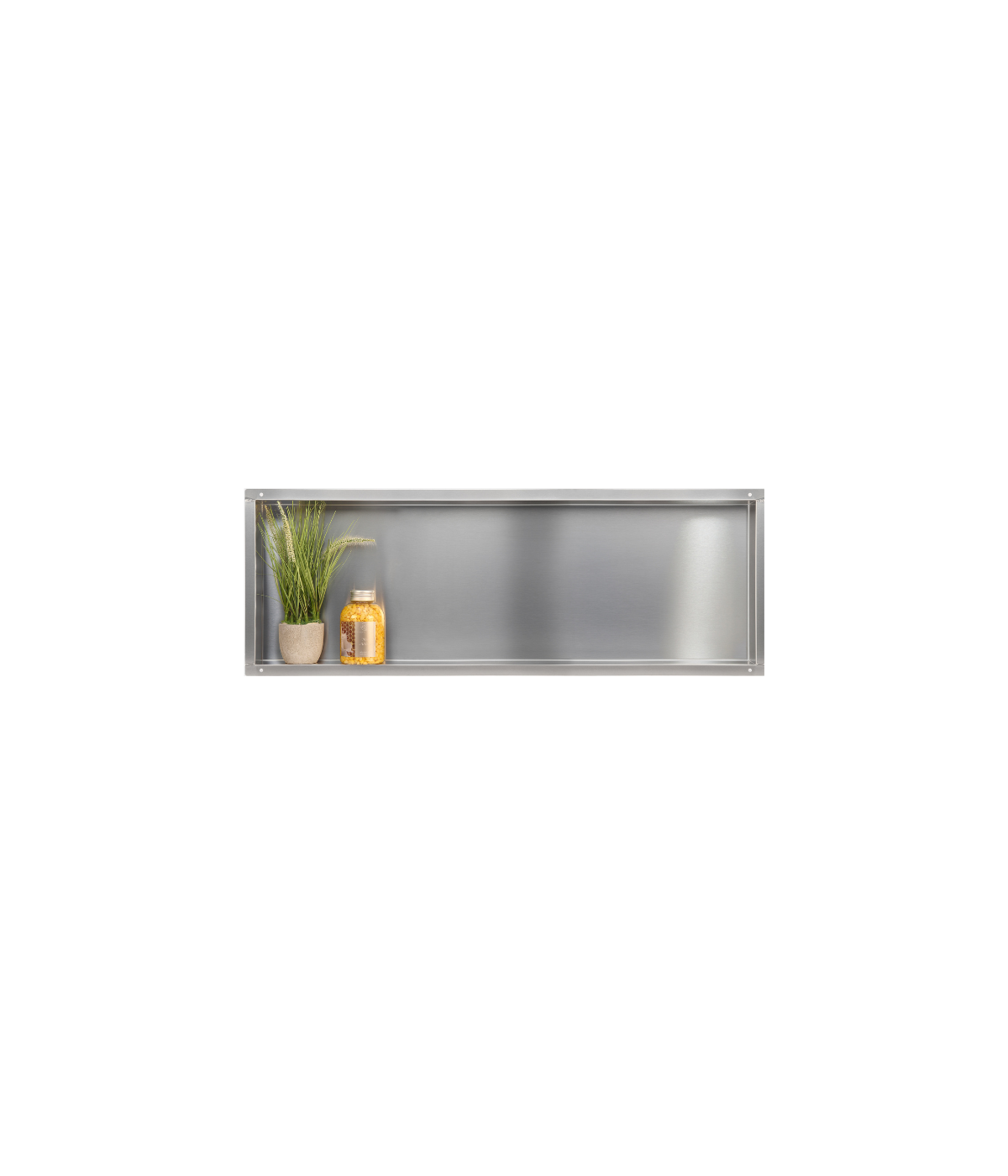 Duschnische Wandnische WALL BOX NO RIM 30x90x10 cm Silber