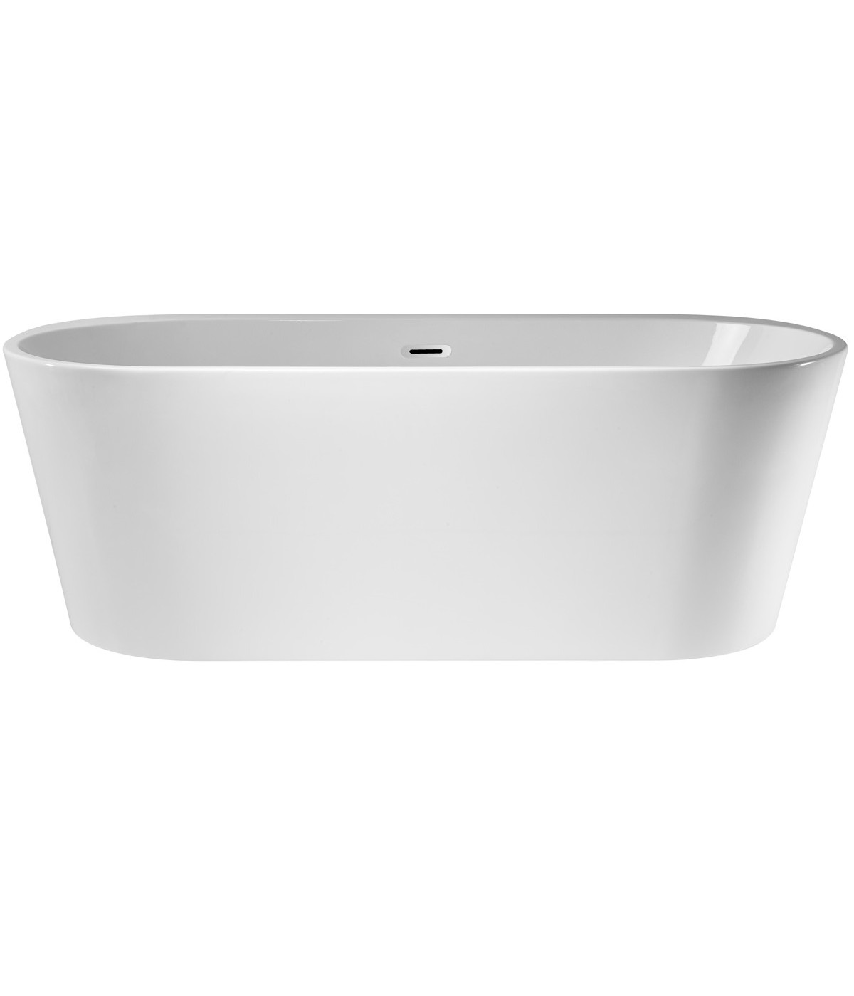 Freistehende Badewanne Oval 170x70 SALINA MONOLITH ACRYL Ablaufgarnitur CLICK CLACK GRATIS !
