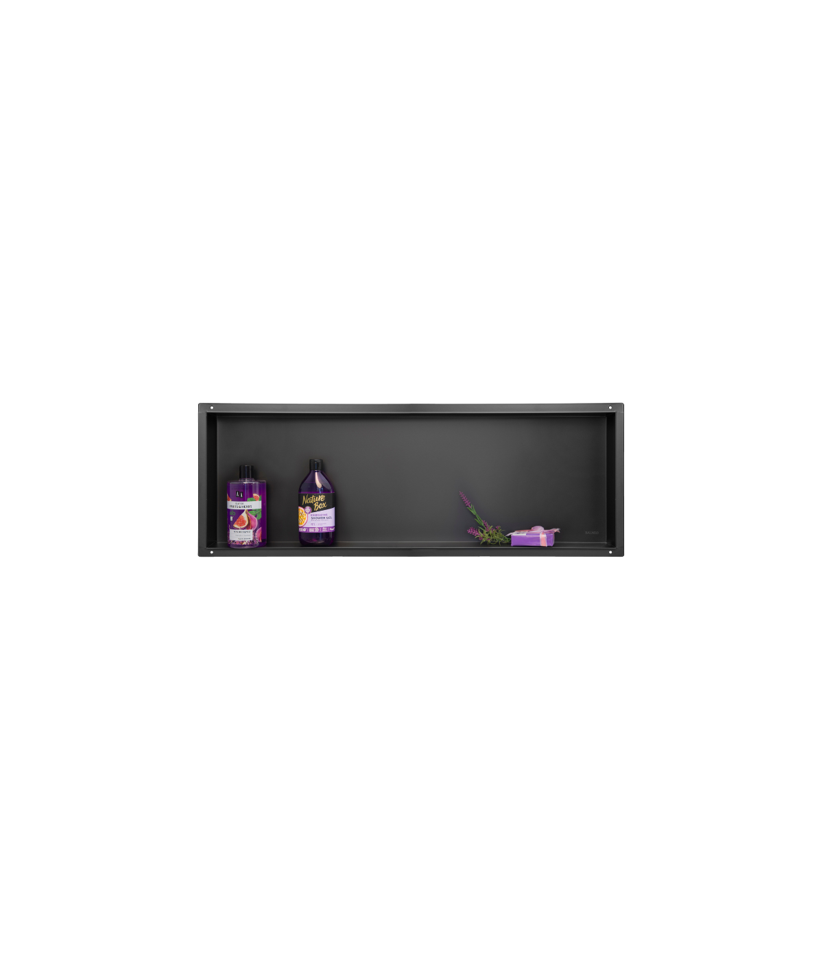 Duschnische Wandnische WALL BOX NO RIM 30x90x7 cm Schwarz