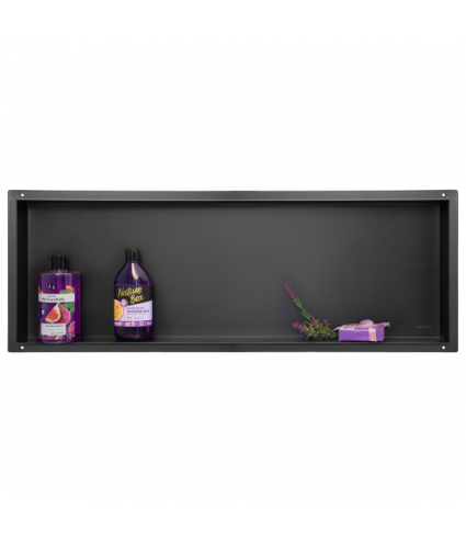 Duschnische Wandnische WALL BOX NO RIM 30x90x7 cm Schwarz