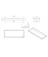 Duschnische Wandnische WALL BOX ONE 30x90x7 cm Weiß
