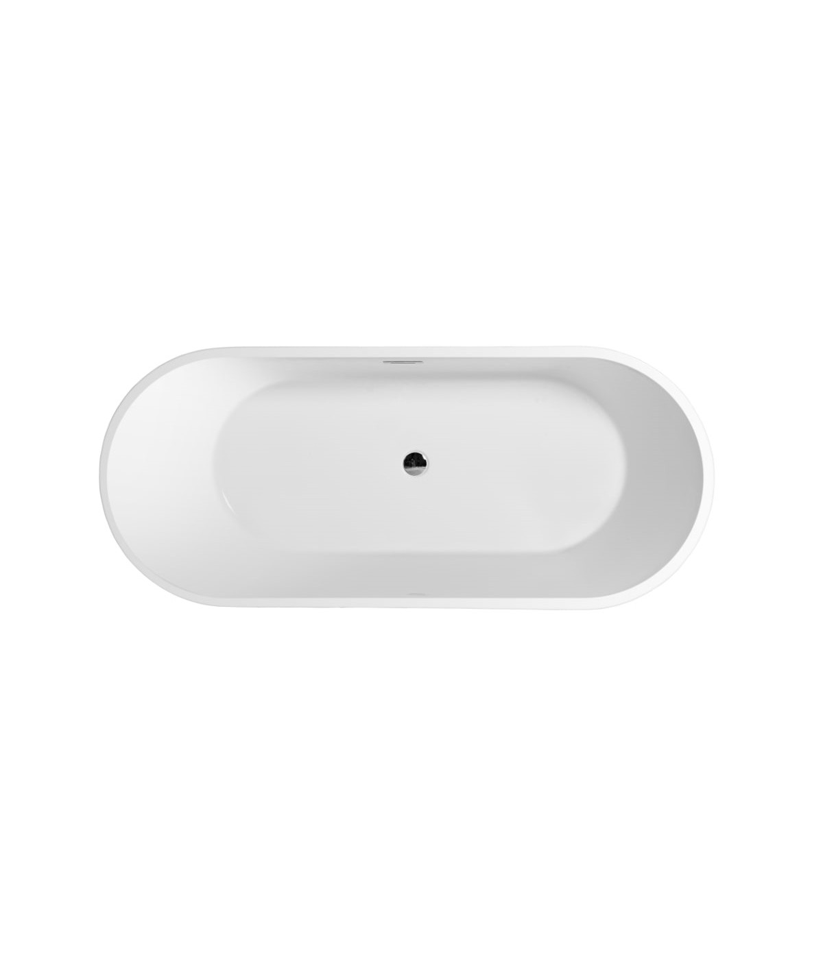 Freistehende Badewanne Oval 170x70 SALINA MONOLITH ACRYL Ablaufgarnitur CLICK CLACK GRATIS !