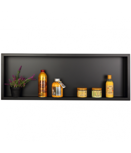 Duschnische Wandnische WALL BOX ONE 30x90x10 cm Schwarz