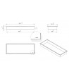 Duschnische Wandnische WALL BOX ONE 30x90x10 cm Schwarz