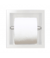 Unterputz Wandnische Toilettenpapierhalter WALL BOX PAPER 1 Silber