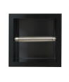 Unterputz Wandnische Toilettenpapierhalter WALL BOX PAPER 1 Schwarz