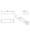 Unterputz Wandnische Toilettenpapieraufbewahrung WALL BOX PAPER 3 Weiß