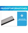 Glaswischer Badwischer, Edelstahl Duschabzieher Silikon-Wasserabstreifer | Abzieher Für Fensterscheiben & Duschkabinen | Chrom