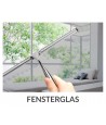 Glaswischer Badwischer, Edelstahl Duschabzieher Silikon-Wasserabstreifer | Abzieher Für Fensterscheiben & Duschkabinen | Schwarz