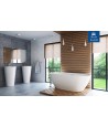 Freistehende Badewanne Oval 170x75 OLVENA MONOLITH ACRYL Ablaufgarnitur CLICK CLACK GRATIS !