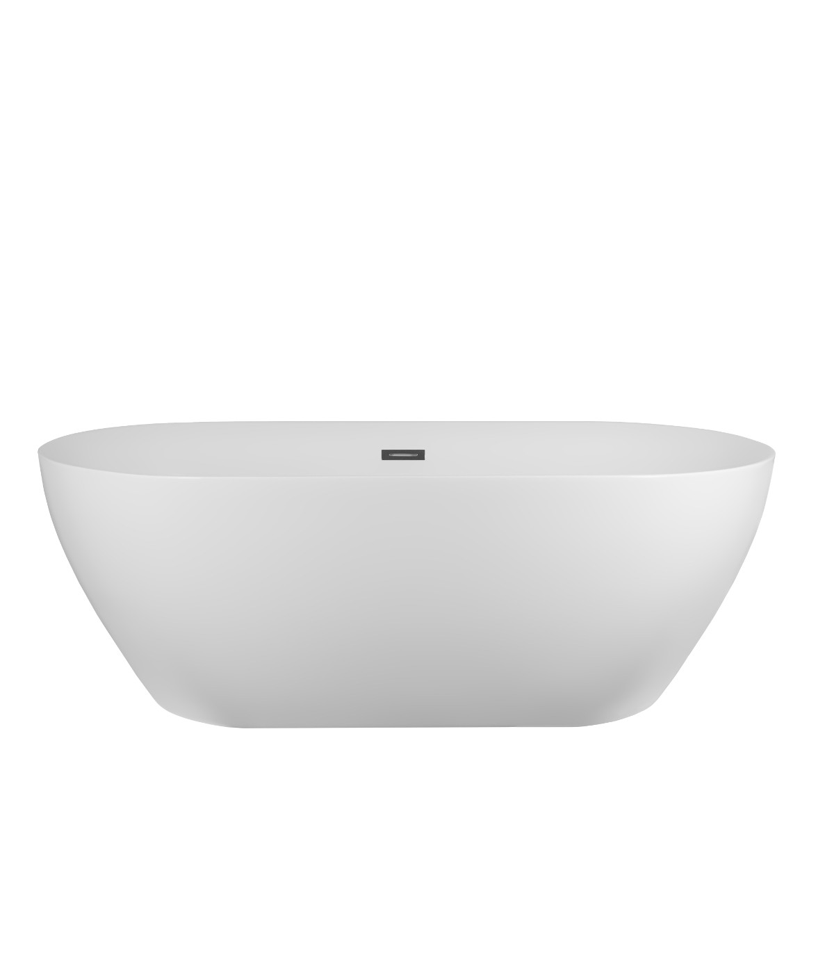 Freistehende Badewanne Oval 170x75 OLVENA MONOLITH ACRYL Ablaufgarnitur CLICK CLACK GRATIS !