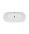 Freistehende Badewanne Oval 170x75 OLVENA MONOLITH ACRYL Ablaufgarnitur CLICK CLACK GRATIS !