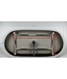 Freistehende Badewanne Oval 170x75 OLVENA MONOLITH ACRYL Ablaufgarnitur CLICK CLACK GRATIS !
