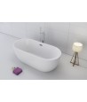 Freistehende Badewanne Oval 170x80 RENOZ MONOLITH ACRYL Ablaufgarnitur CLICK CLACK GRATIS !