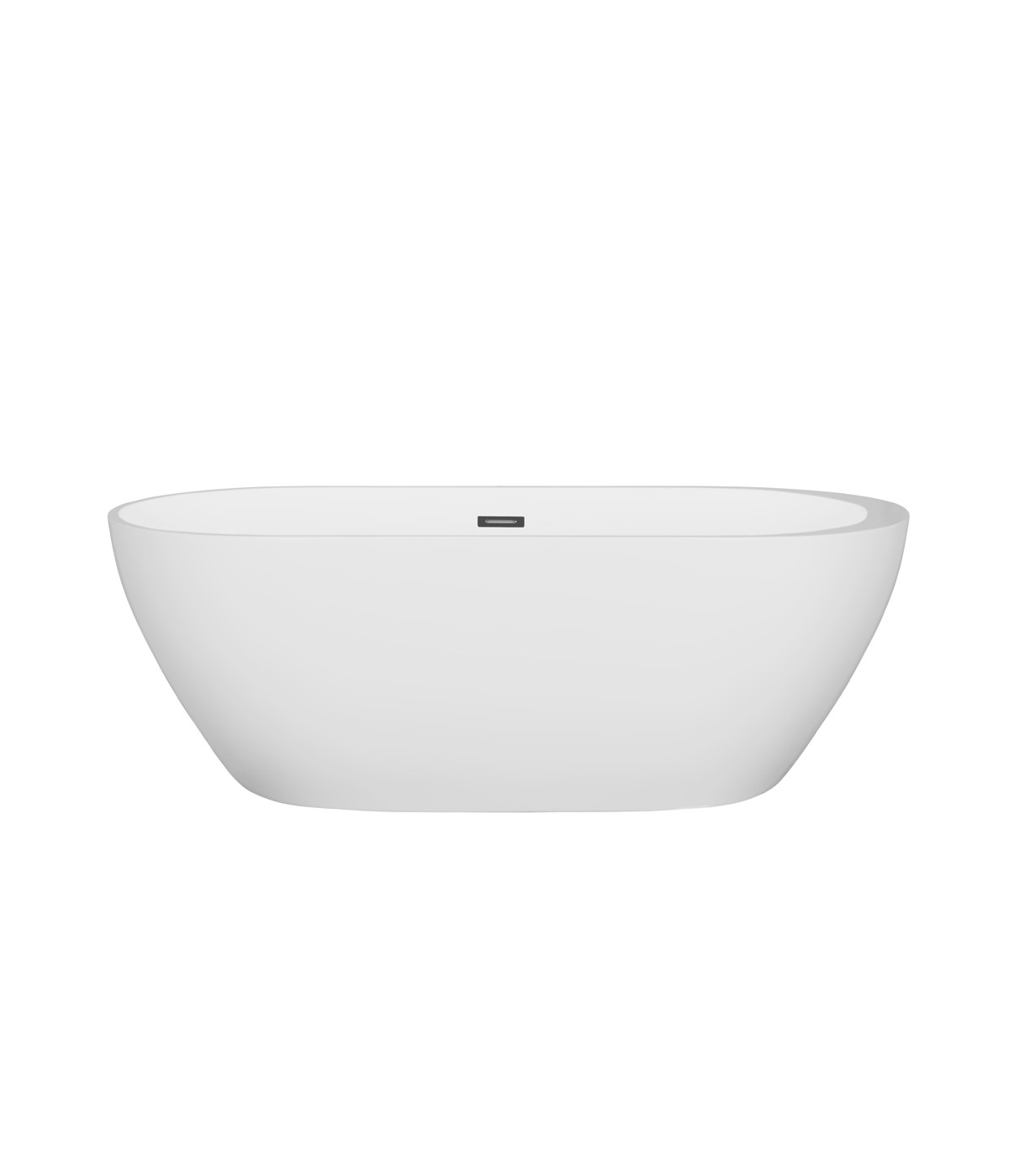 Freistehende Badewanne Oval 170x80 RENOZ MONOLITH ACRYL Ablaufgarnitur CLICK CLACK GRATIS !