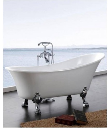 RETRO Freistehende Badewanne Oval 160x70 Barbados Ablaufgarnitur CLICK CLACK GRATIS !