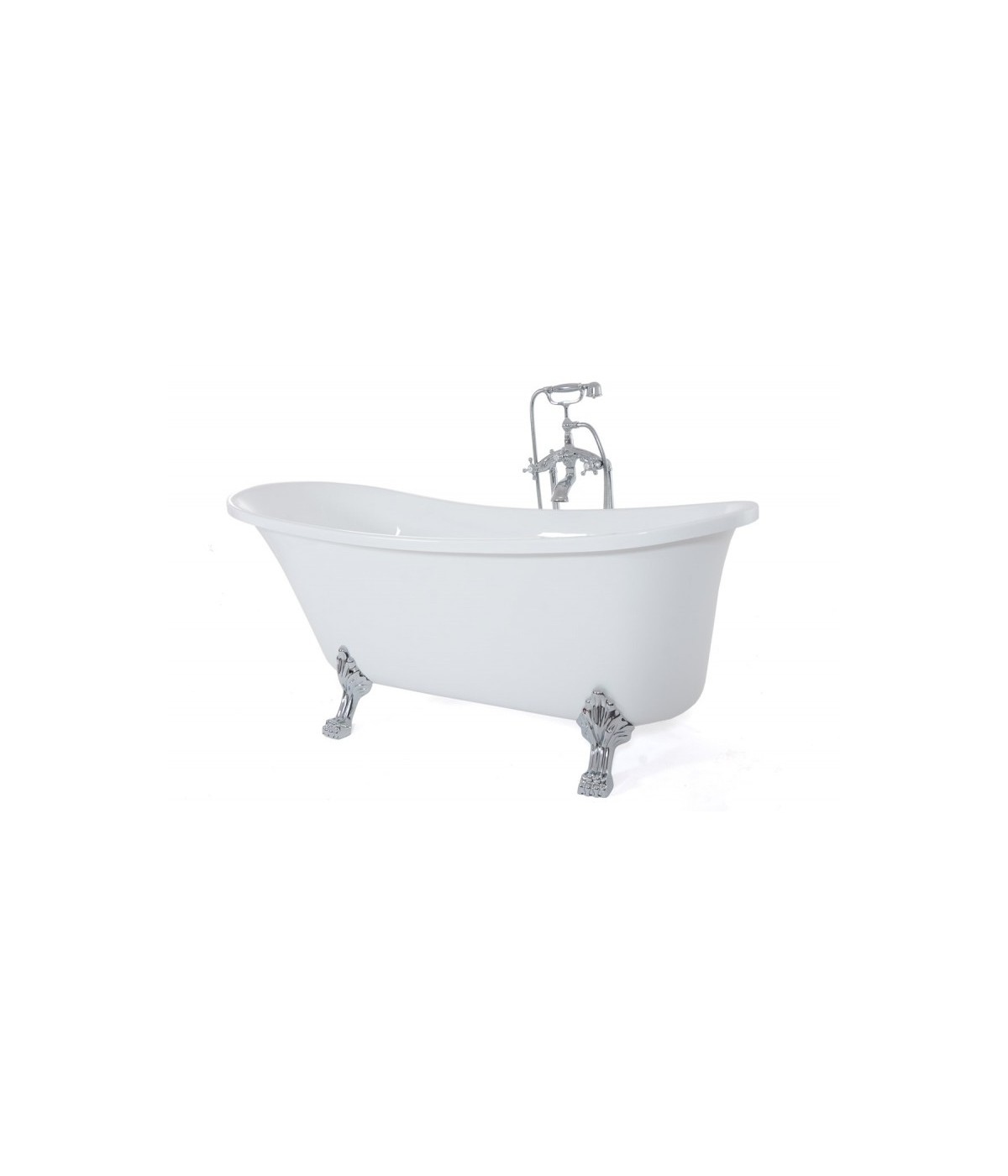 RETRO Freistehende Badewanne Oval 160x70 Barbados Ablaufgarnitur CLICK CLACK GRATIS !