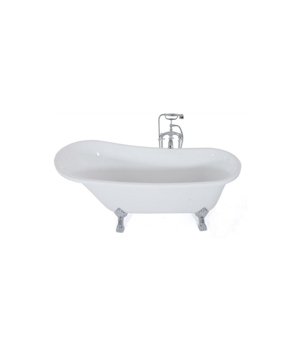 RETRO Freistehende Badewanne Oval 160x70 Barbados Ablaufgarnitur CLICK CLACK GRATIS !