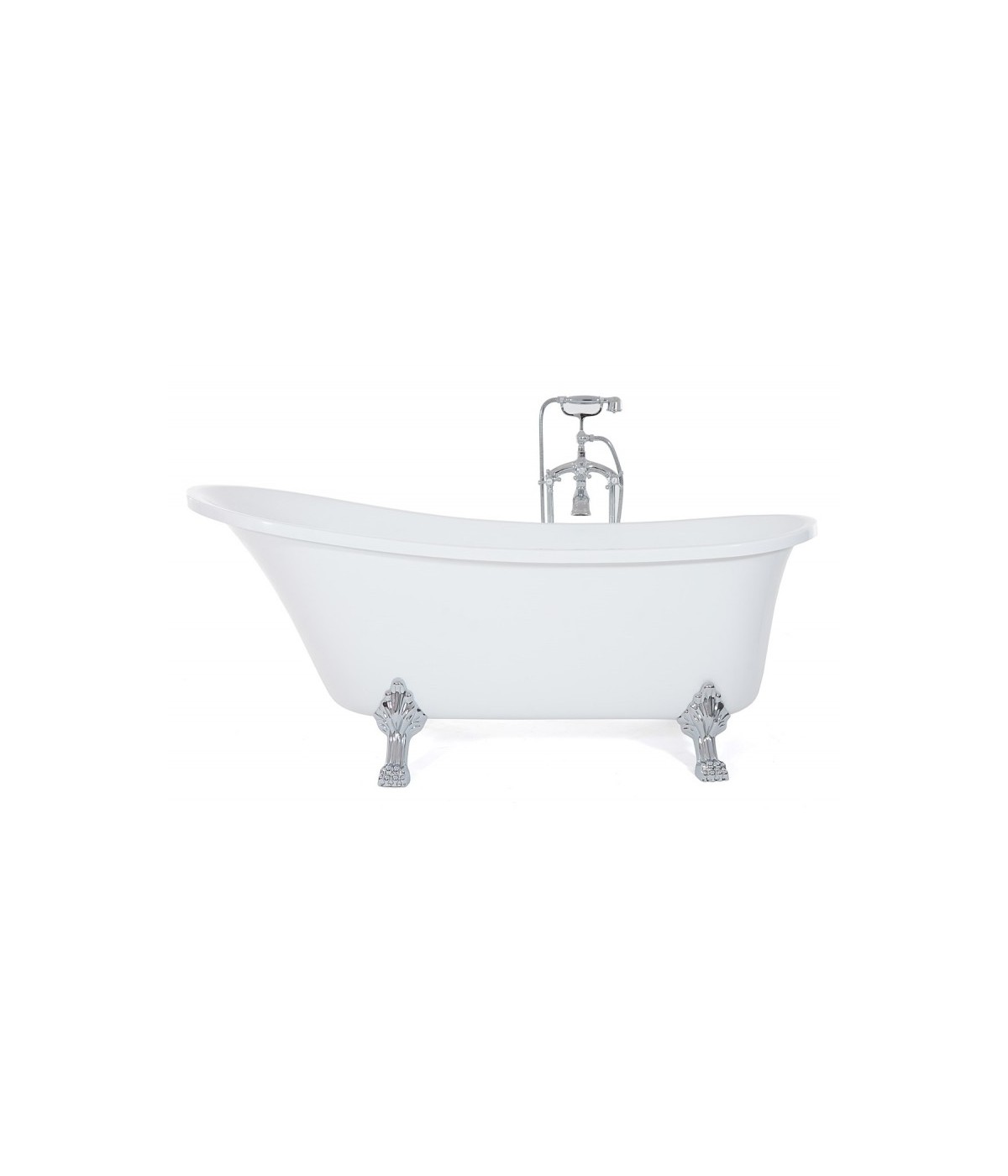 RETRO Freistehende Badewanne Oval 160x70 Barbados Ablaufgarnitur CLICK CLACK GRATIS !