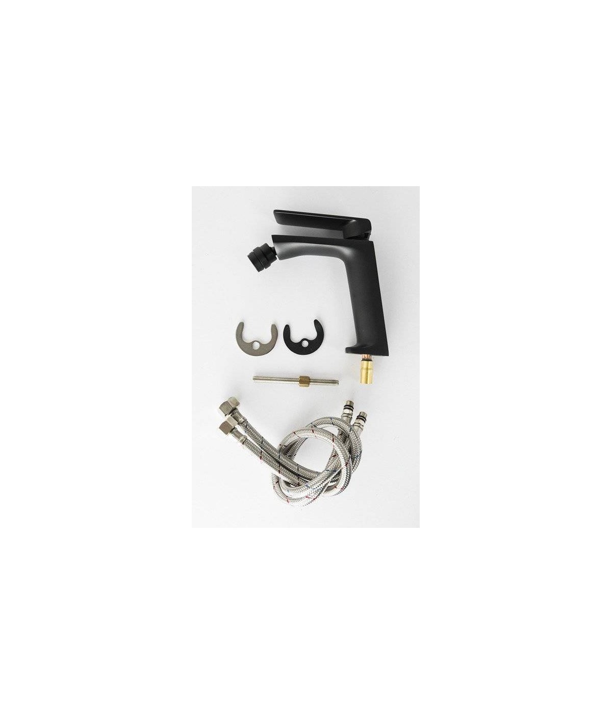 Bidetarmatur TRINO Schwarz Badarmatur Bidet-Mischbatterie