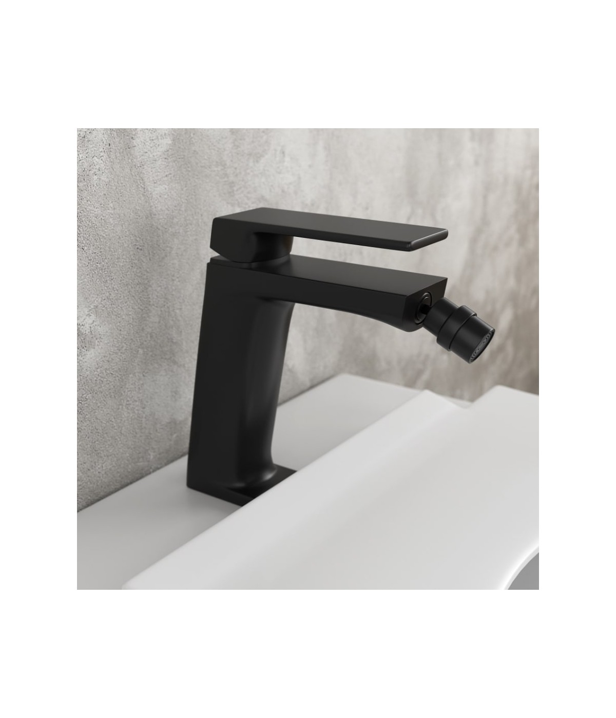 Bidetarmatur ANGOS Schwarz Badarmatur Bidet-Mischbatterie
