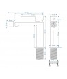 Bidetarmatur ANGOS Chrom Badarmatur Bidet-Mischbatterie