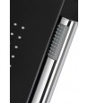 Duschpaneel ALTO Schwarz Edelstahl Massage Wasserfall