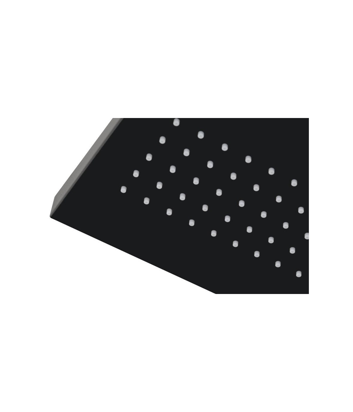 Duschpaneel ALTO Schwarz Edelstahl Massage Wasserfall