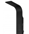 Duschpaneel ALTO Schwarz Edelstahl Massage Wasserfall