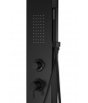 Duschpaneel ALTO Schwarz Edelstahl Massage Wasserfall