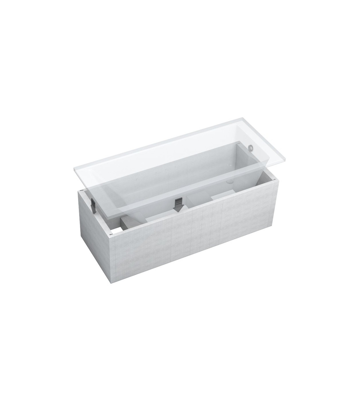 Styroporträger Wannenträger für Badewanne 120-170x70 1.028
