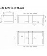 Styroporträger Wannenträger für Badewanne 120-170x70 1.028